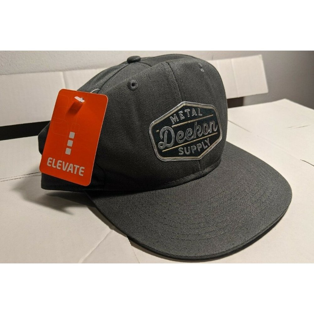 Elevate Grey Storm Hat Metal Deekon Supply Snap